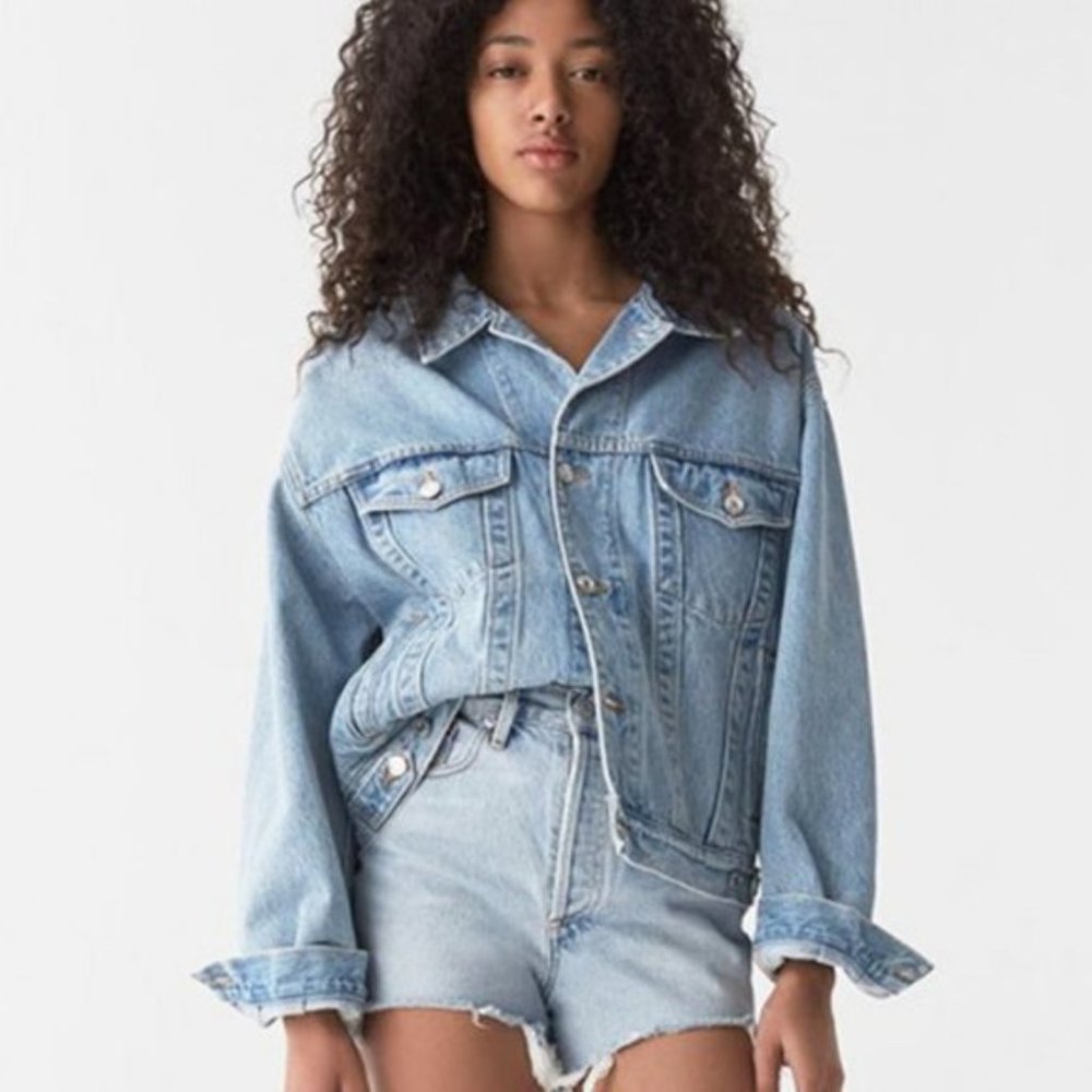 AGOLDE Dee Ultra High Rise Denim Close Fit Shorts